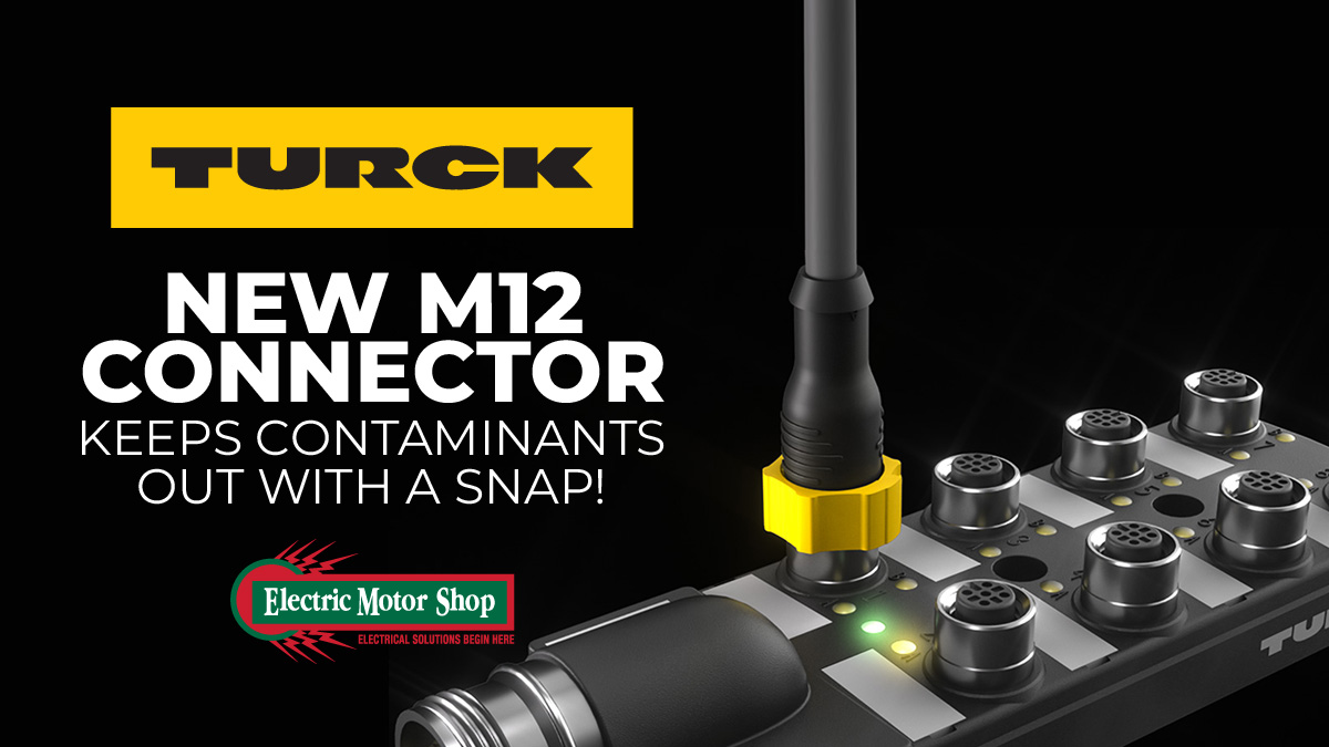 Turck M12 Connector Keeps Contaminants Out with a Snap!